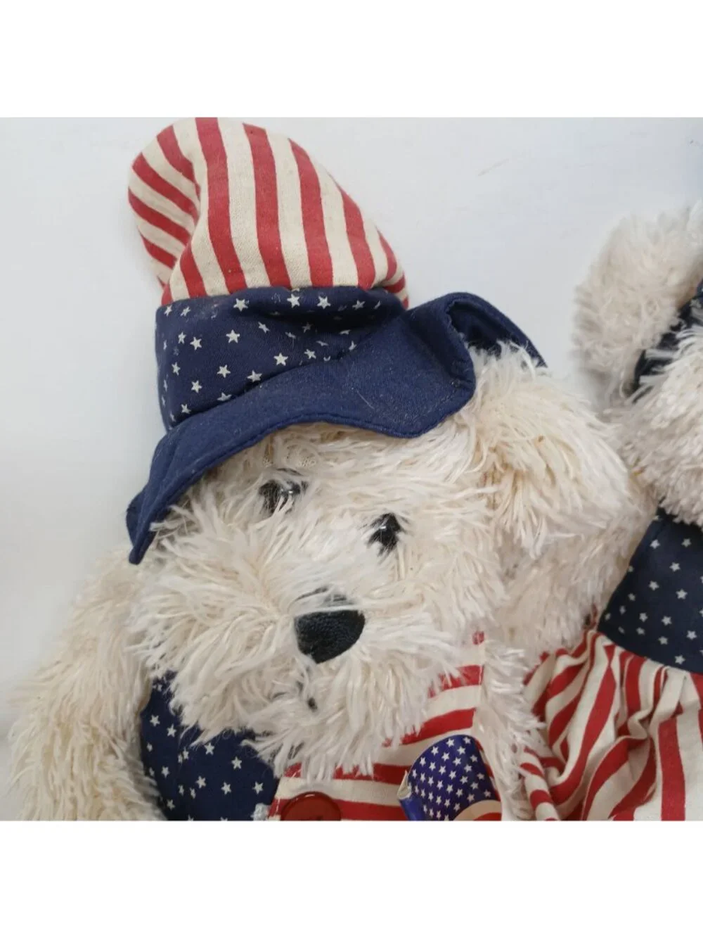 2 Patriotic Terrys Village Plush Bear Americana Outfit Flags Anthropomorphic #S1